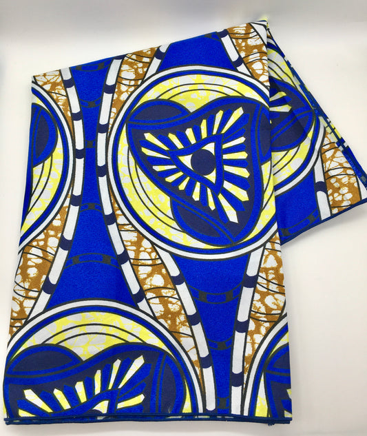 Head Wrap: Blue Triangle