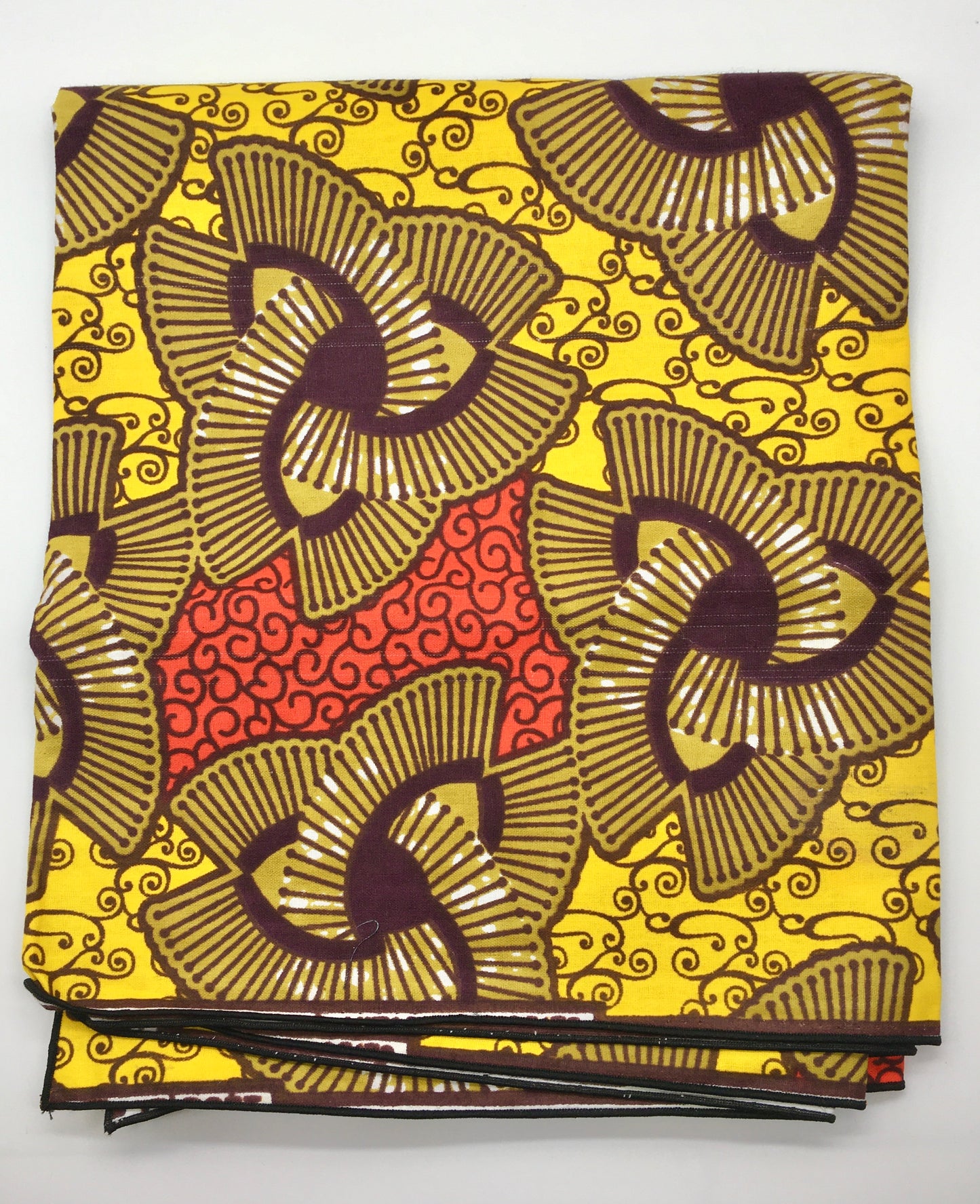 Head Wrap: Gold and Brown Triangle