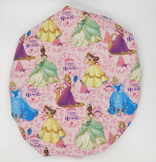 Kids Satin-Lined Bonnet: Full-Sized Disney Princesses