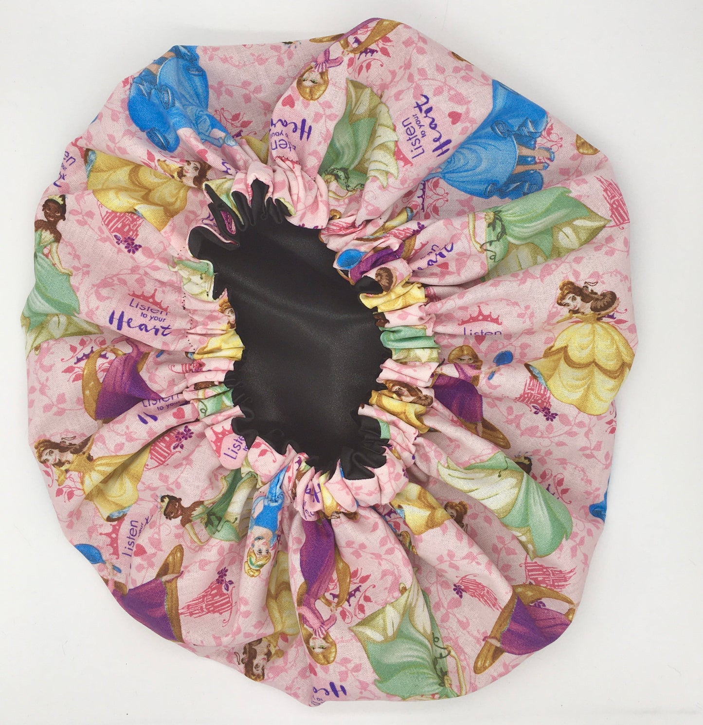 Kids Satin-Lined Bonnet: Full-Sized Disney Princesses
