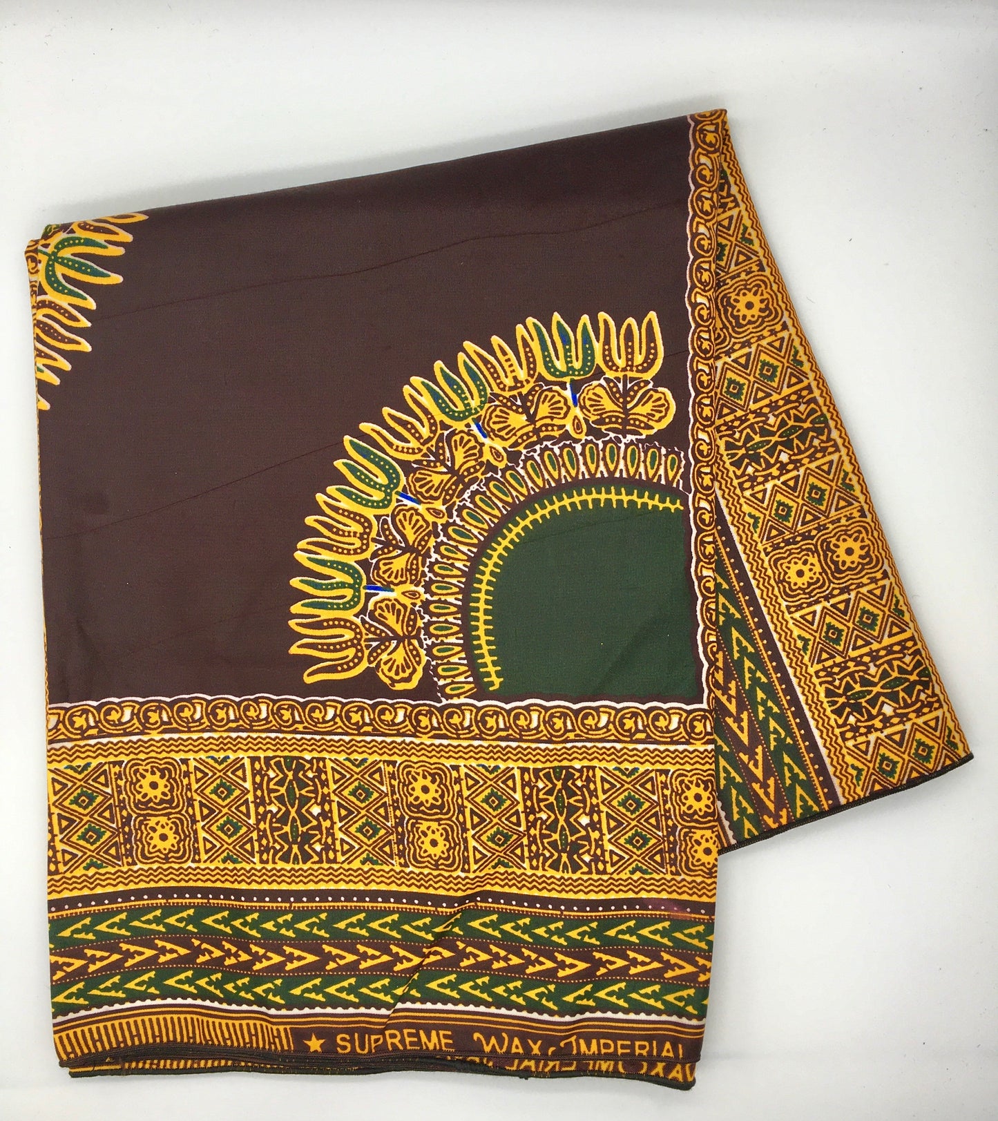 Head Wrap: Black, Brown, and Gold