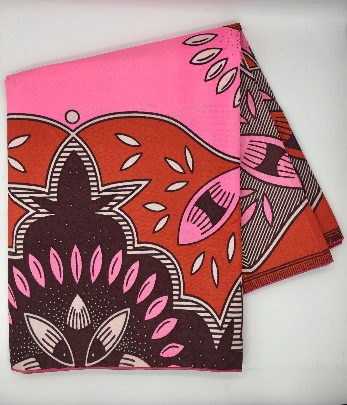 Head Wrap: Pink, Red, Black, and White