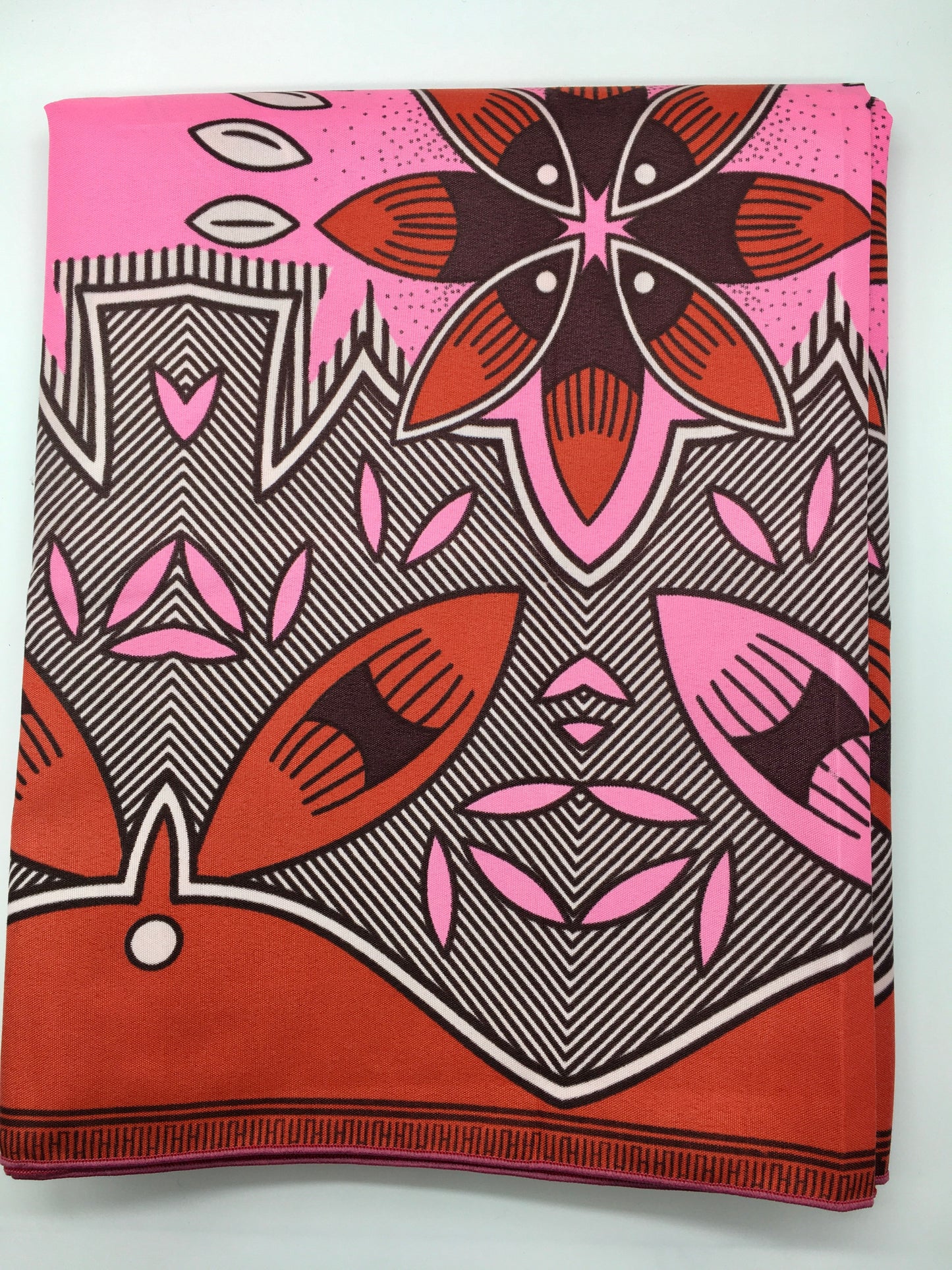 Head Wrap: Pink, Red, Black, and White