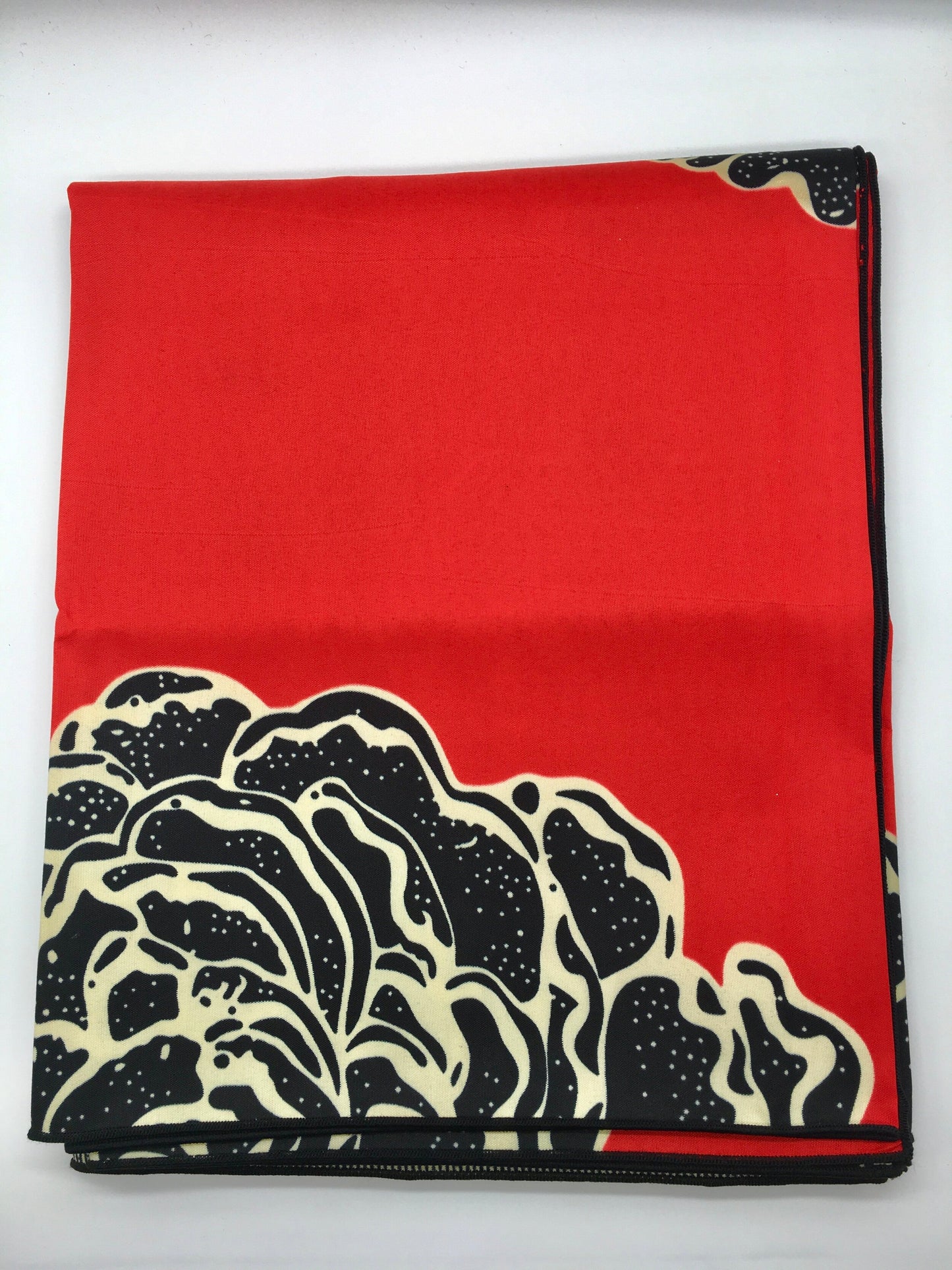 Head Wrap: Black Flower