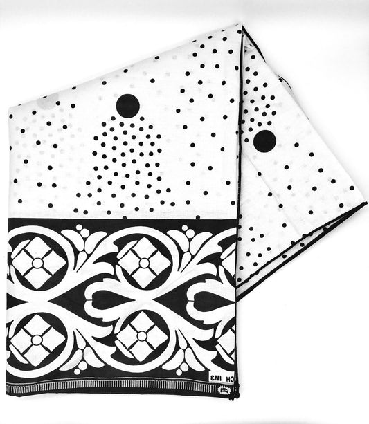 Head Wrap: Black and White