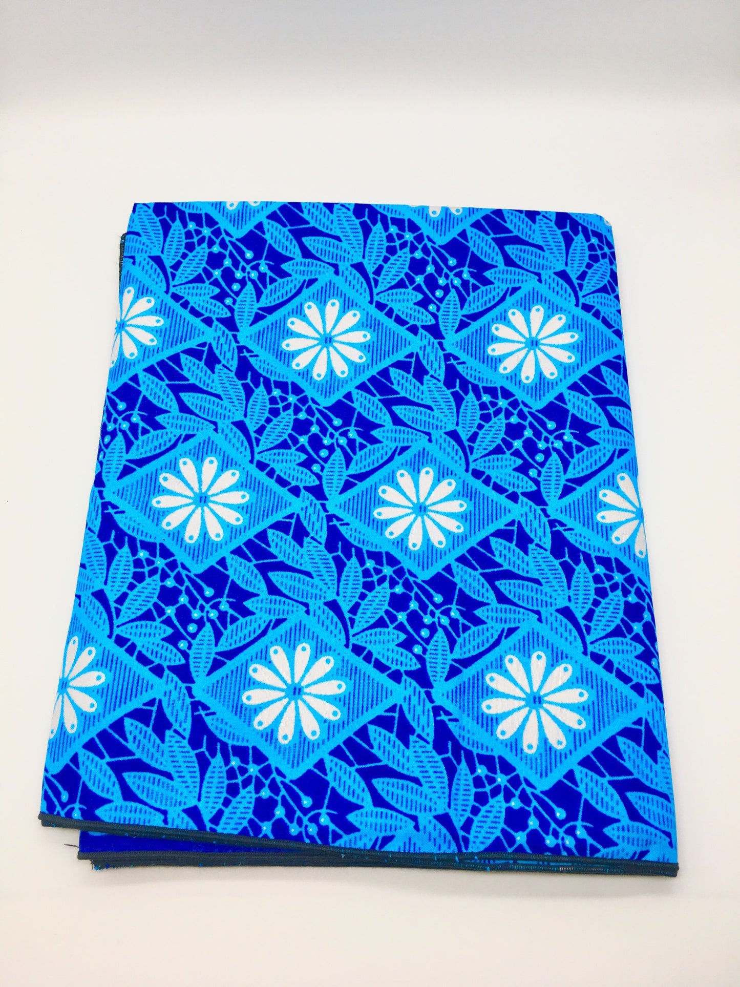 Head Wrap: Blue Flowers