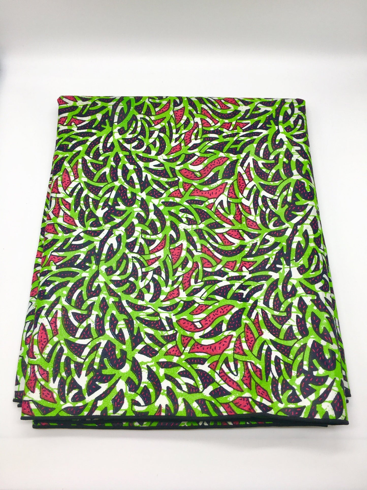 Head Wrap: Green and Pink