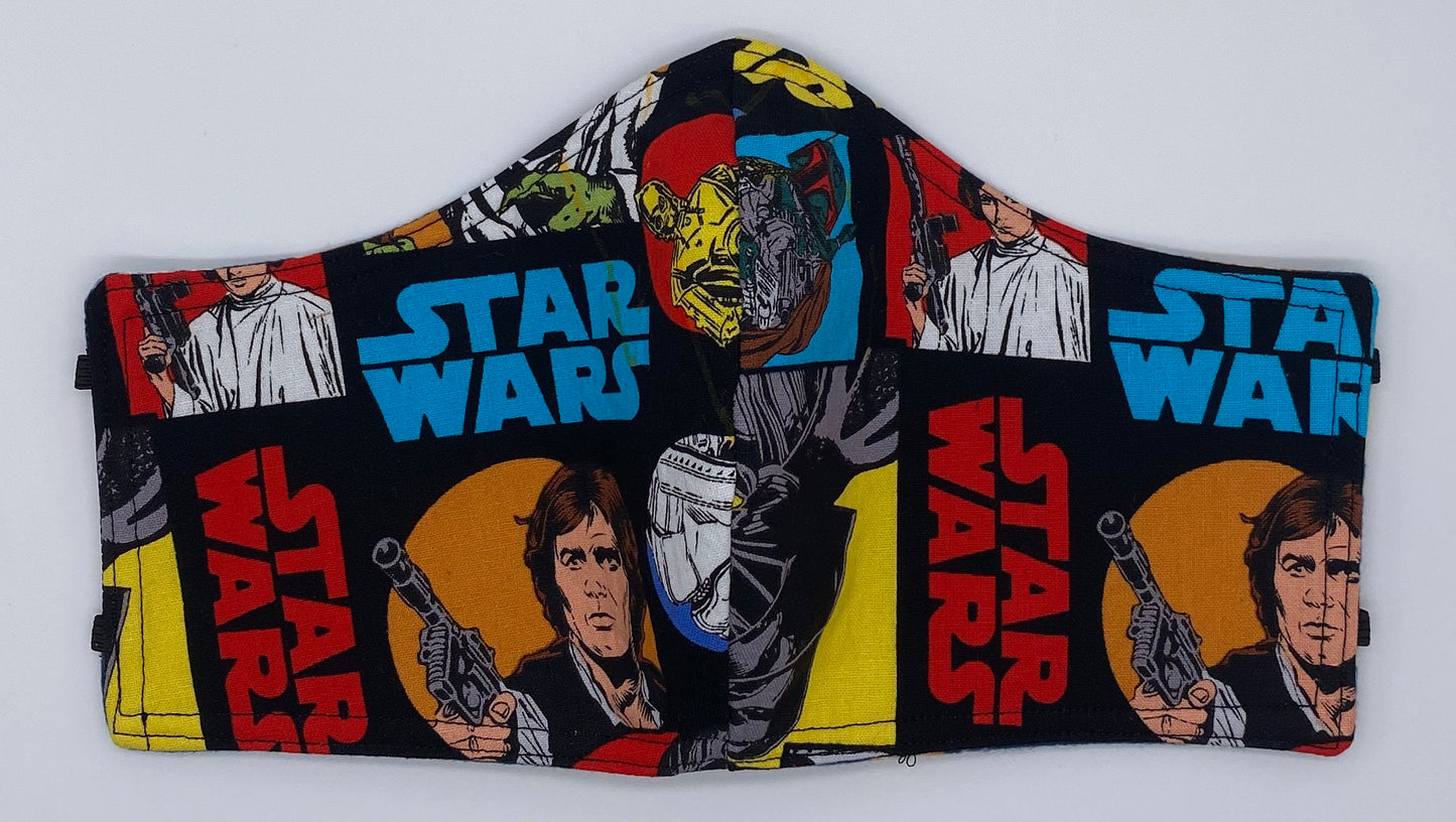 LIMITED EDITION - Star Wars Profiles: Contoured Adult Face Masks (One Size Fits Most; Ages 11+)