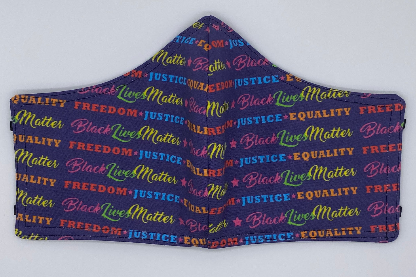 LIMITED EDITION - Multicolored Black Lives Matter: Contoured Adult Face Masks (One Size Fits Most; Ages 11+)