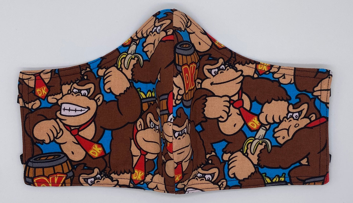 LIMITED EDITION - Donkey Kong: Contoured Adult Face Masks (One Size Fits Most; Ages 11+)