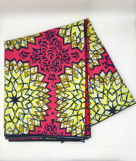 Head Wrap: Pink and Yellow