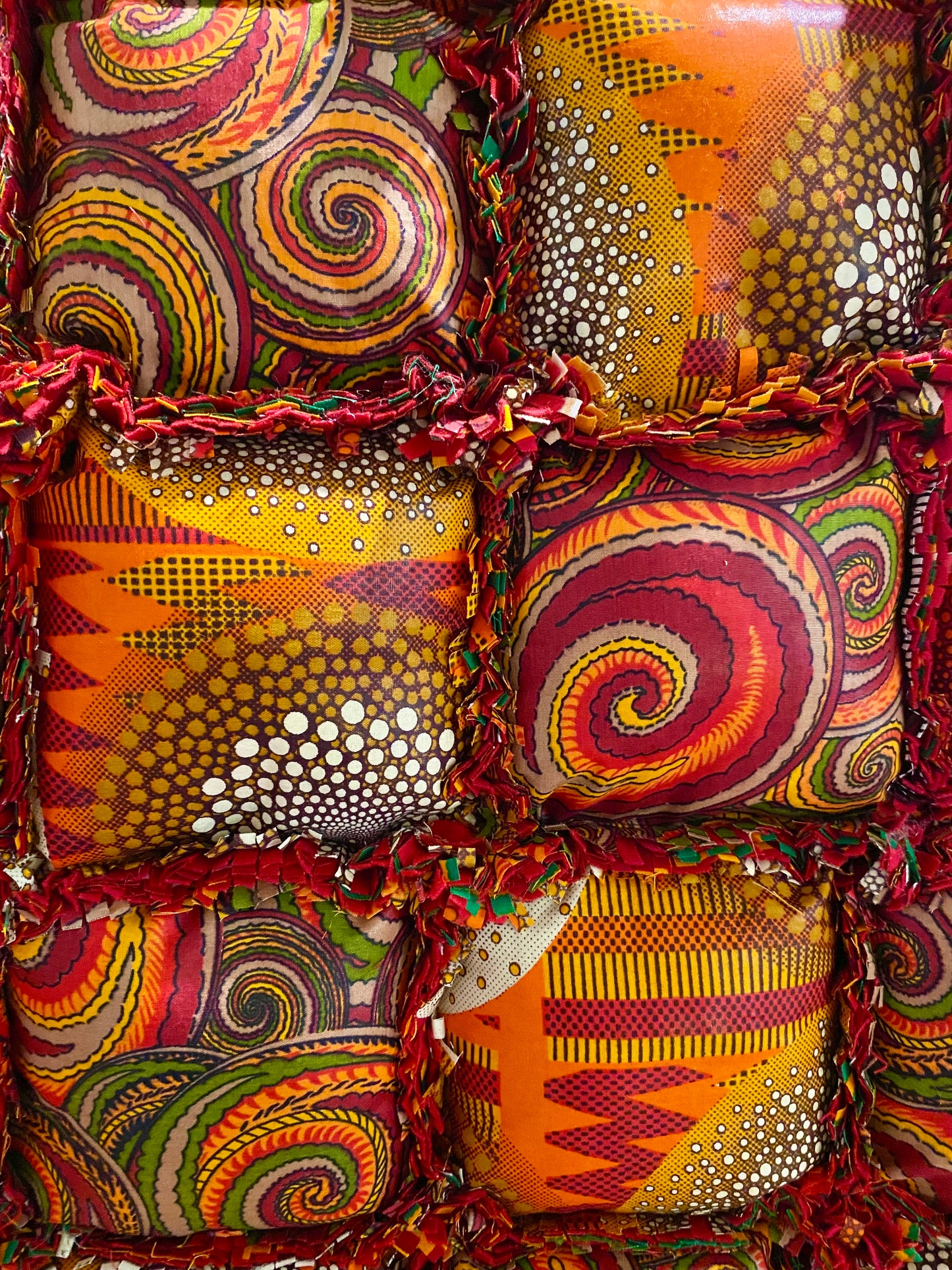 Juneteenth Biscuit Rag Quilt