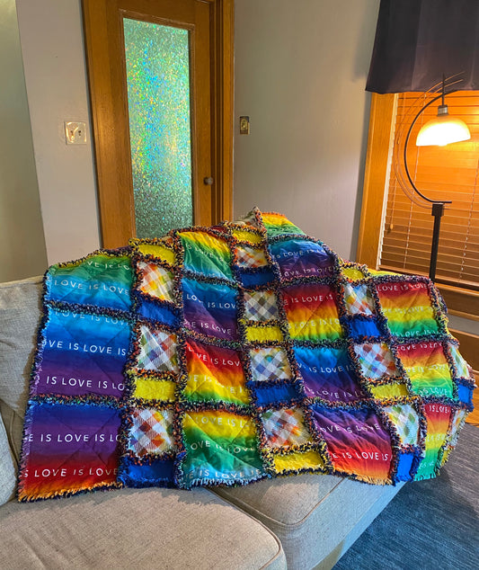 Pride π Rag Quilt