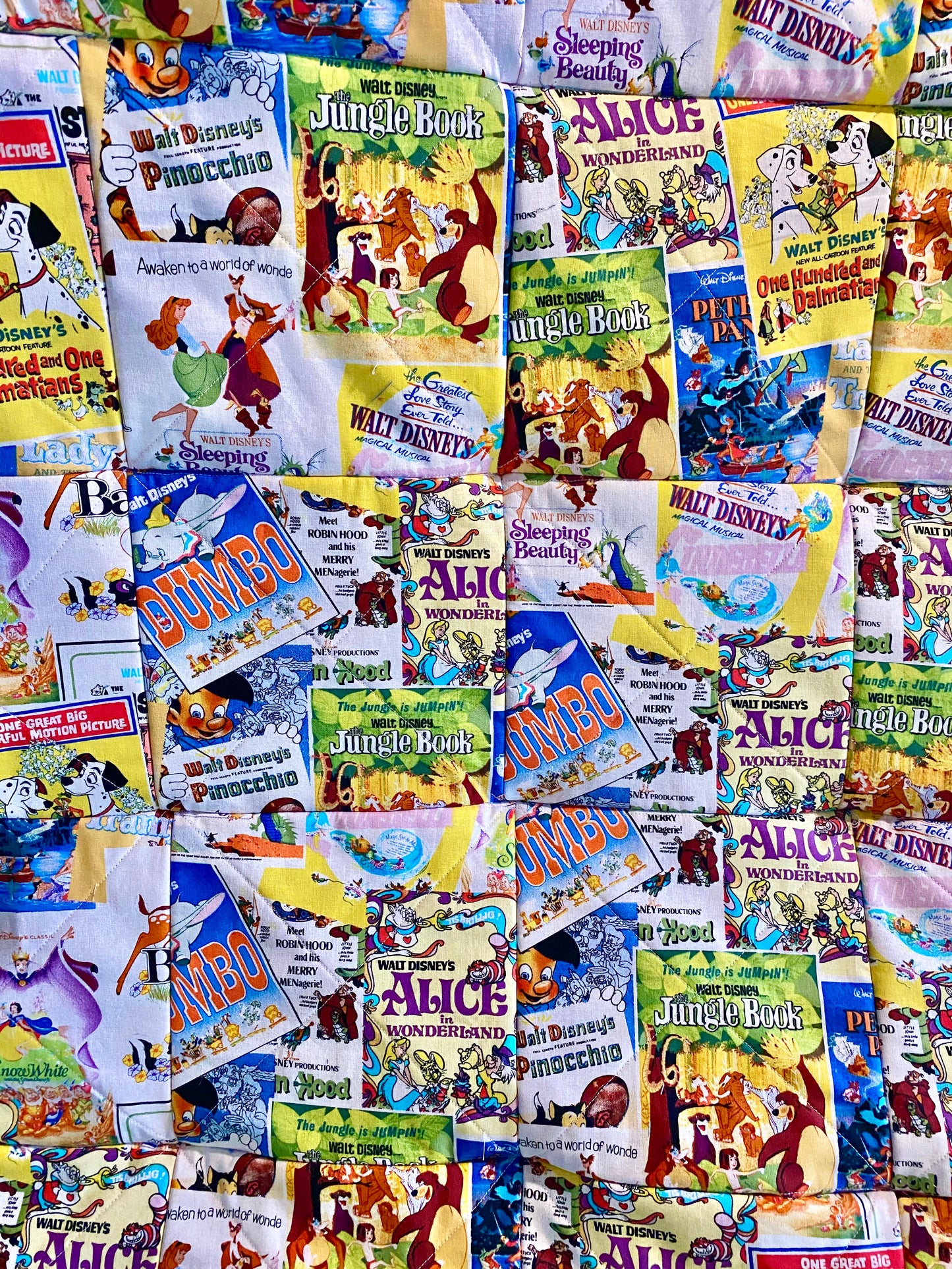 Rag Quilt w/ Disney Prints