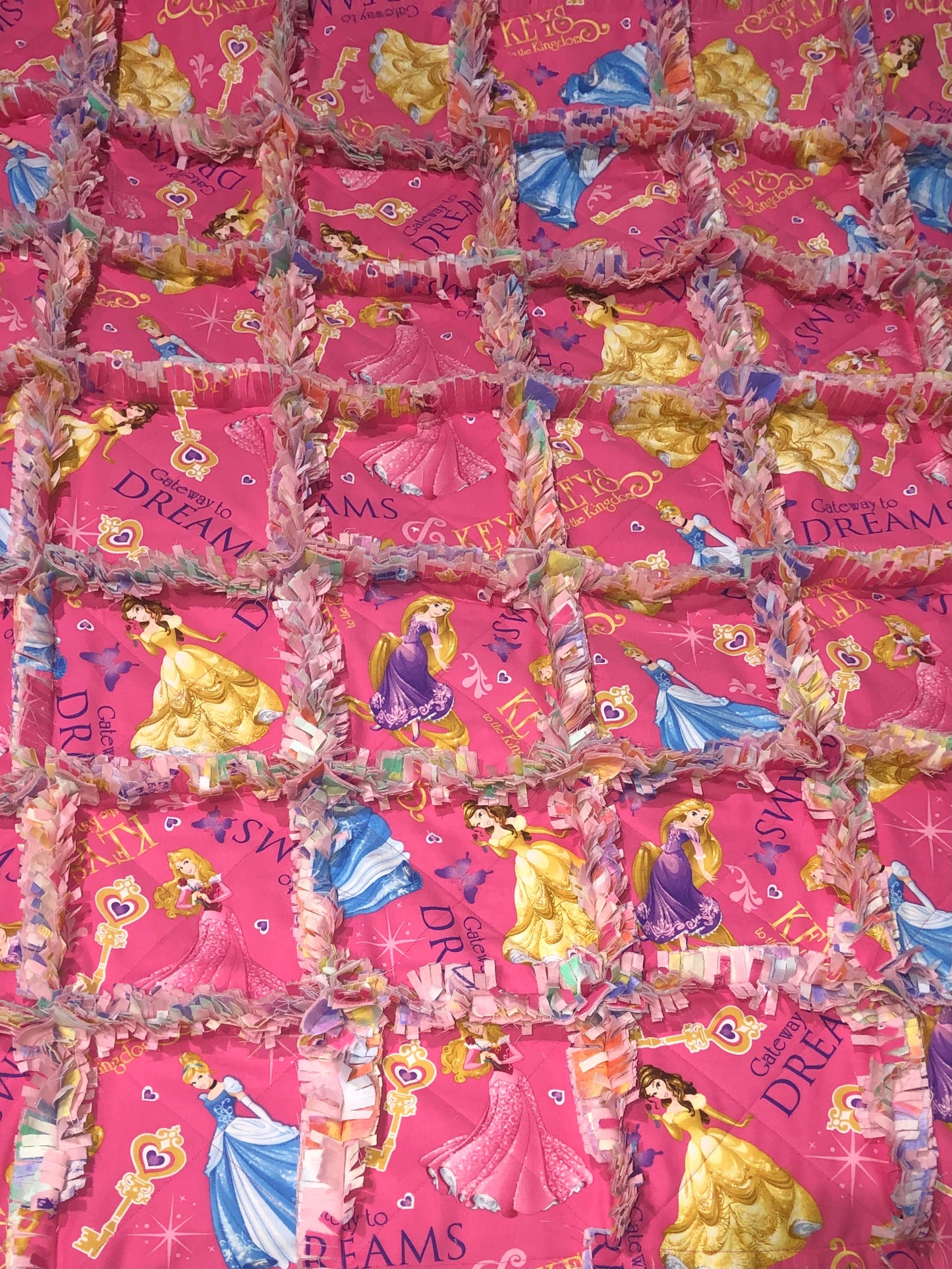 Disney Princesses Rag Quilt