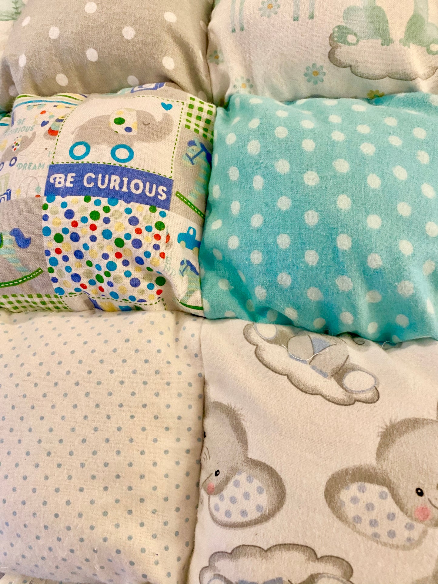 Elephant Dreams Biscuit Rag Quilt
