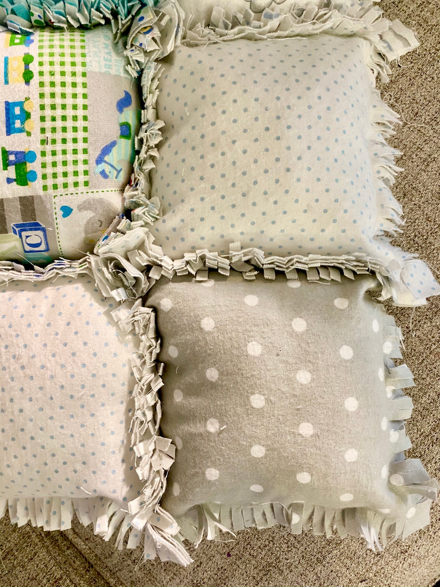 Elephant Dreams Biscuit Rag Quilt