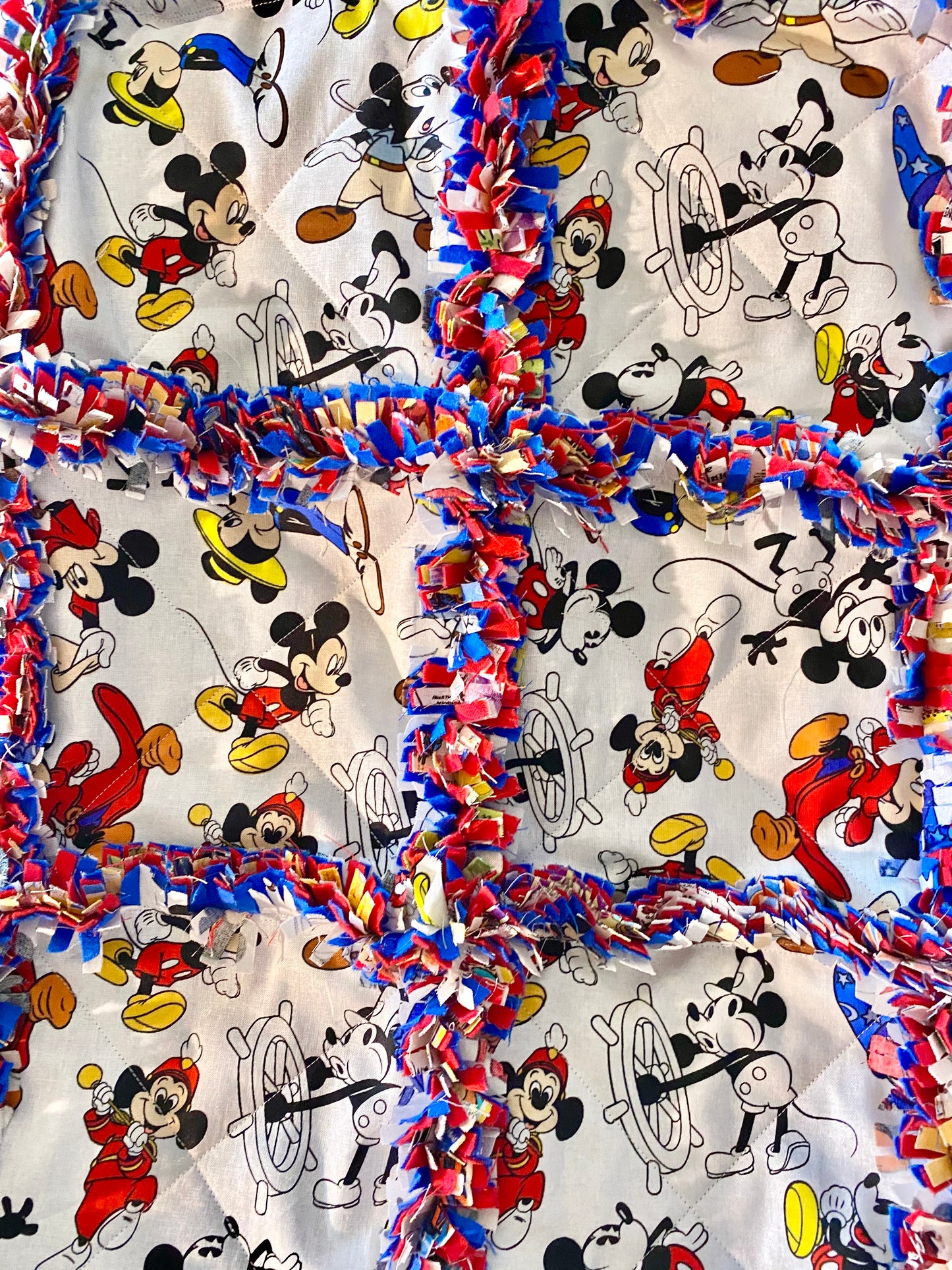Rag Quilt w/ Disney Prints