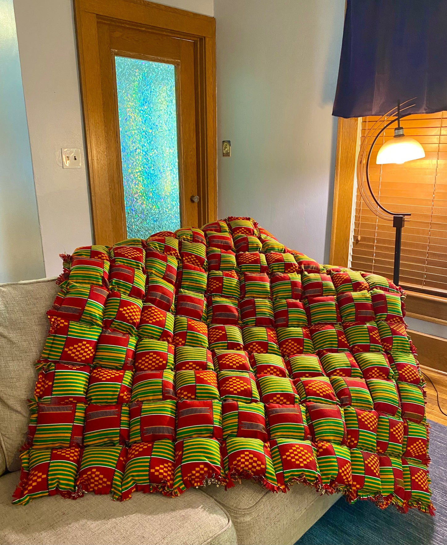 Juneteenth Biscuit Rag Quilt