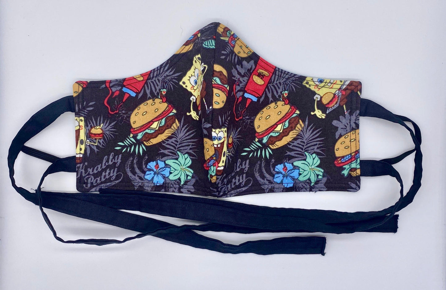 Spongebob Squarepants Licensed Print: Contoured Adult Face Masks (One Size Fits Most; Ages 11+)