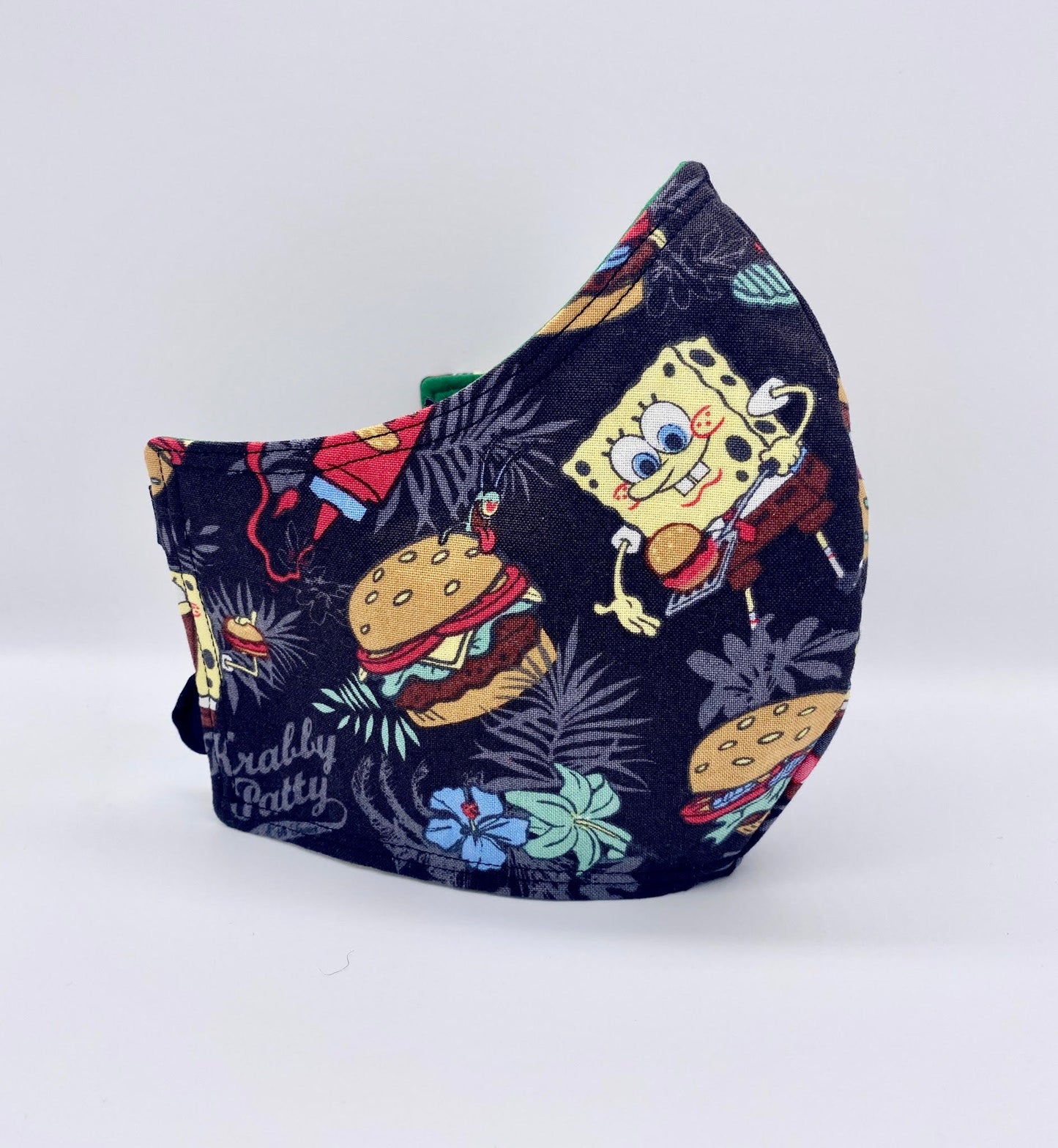 Spongebob Squarepants Licensed Print: Contoured Adult Face Masks (One Size Fits Most; Ages 11+)