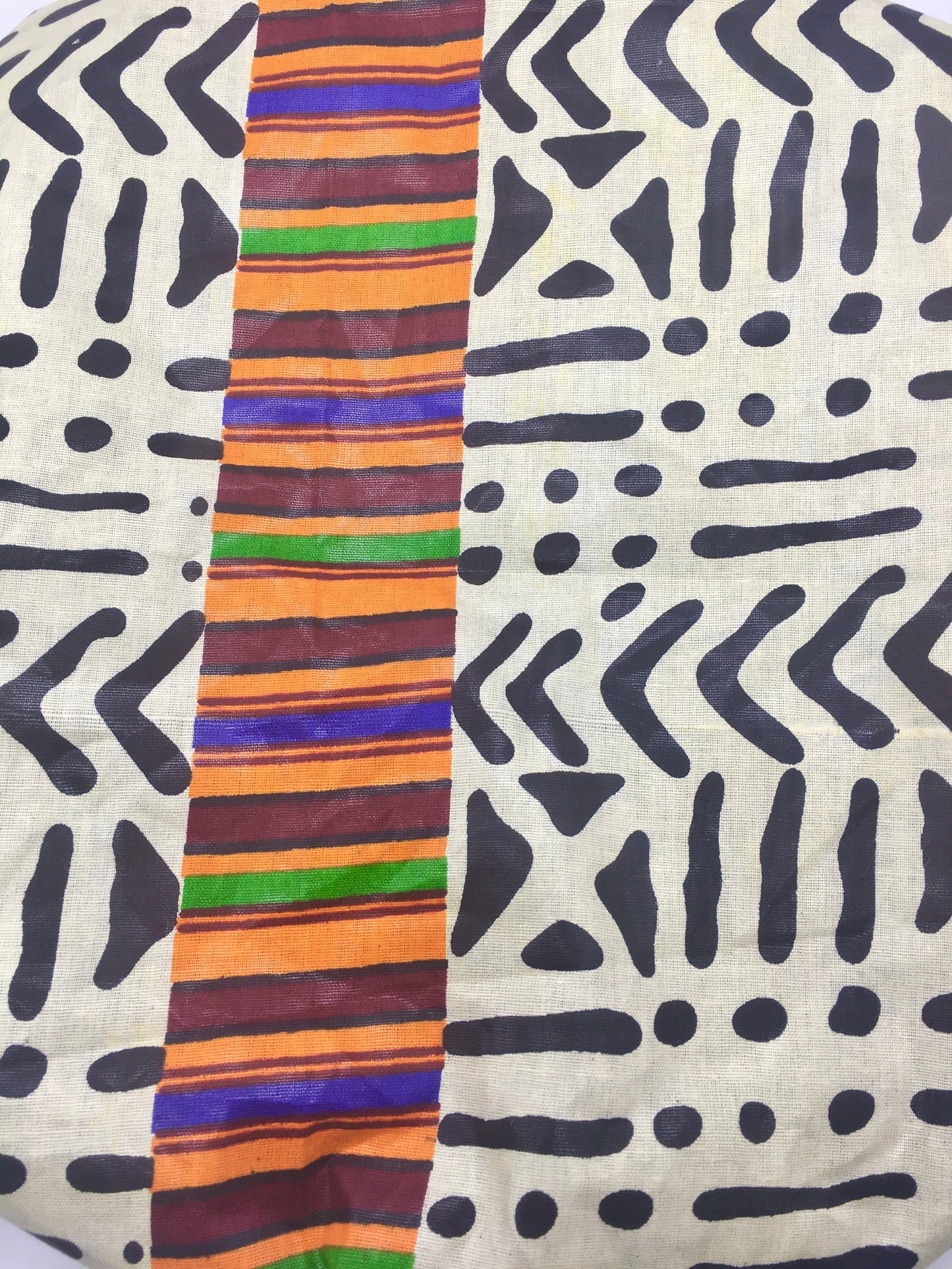 Medium Satin-Lined Bonnet: Multicolored African Print