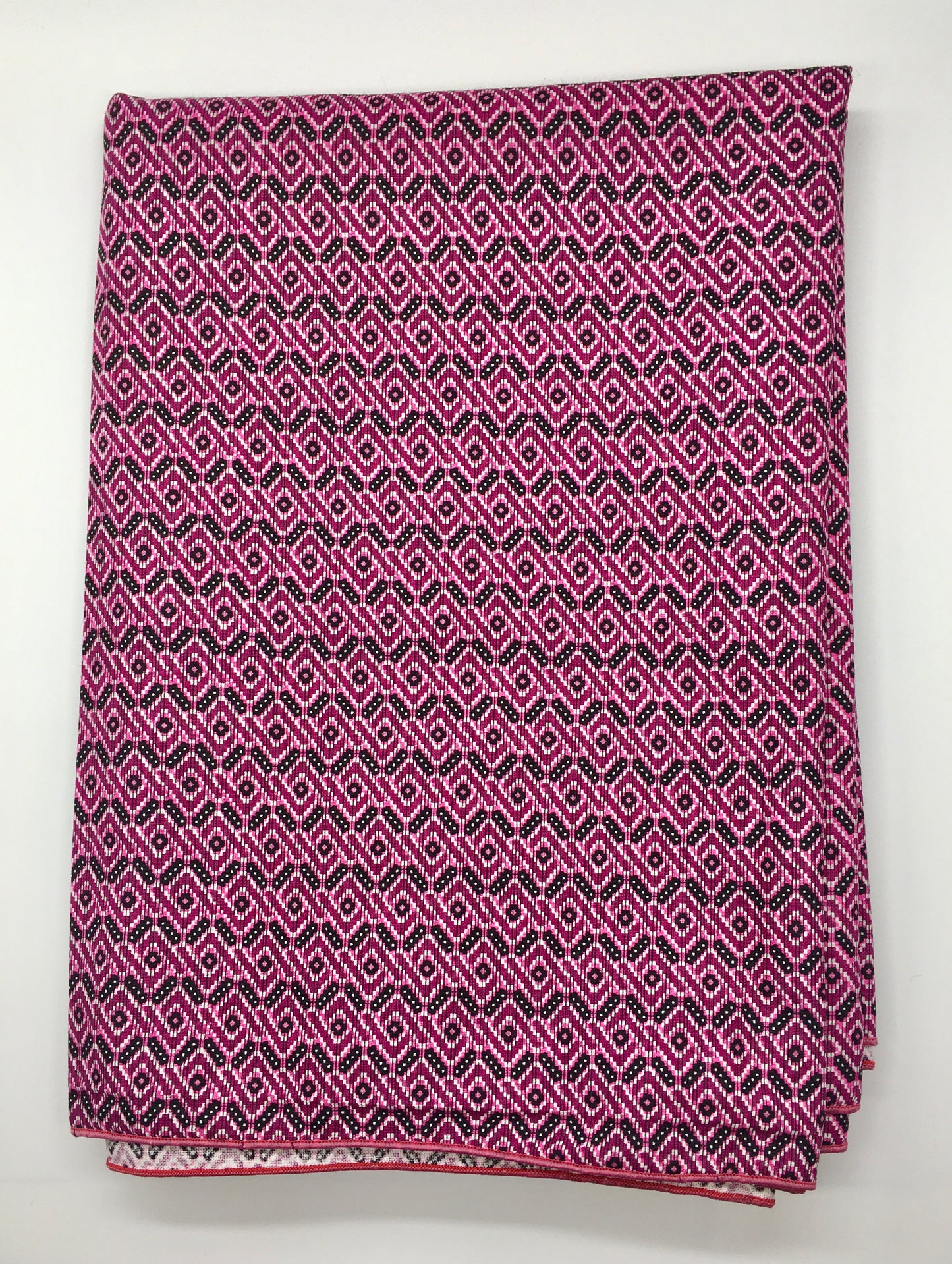Head Wrap: Pink, Black, and White (XL)