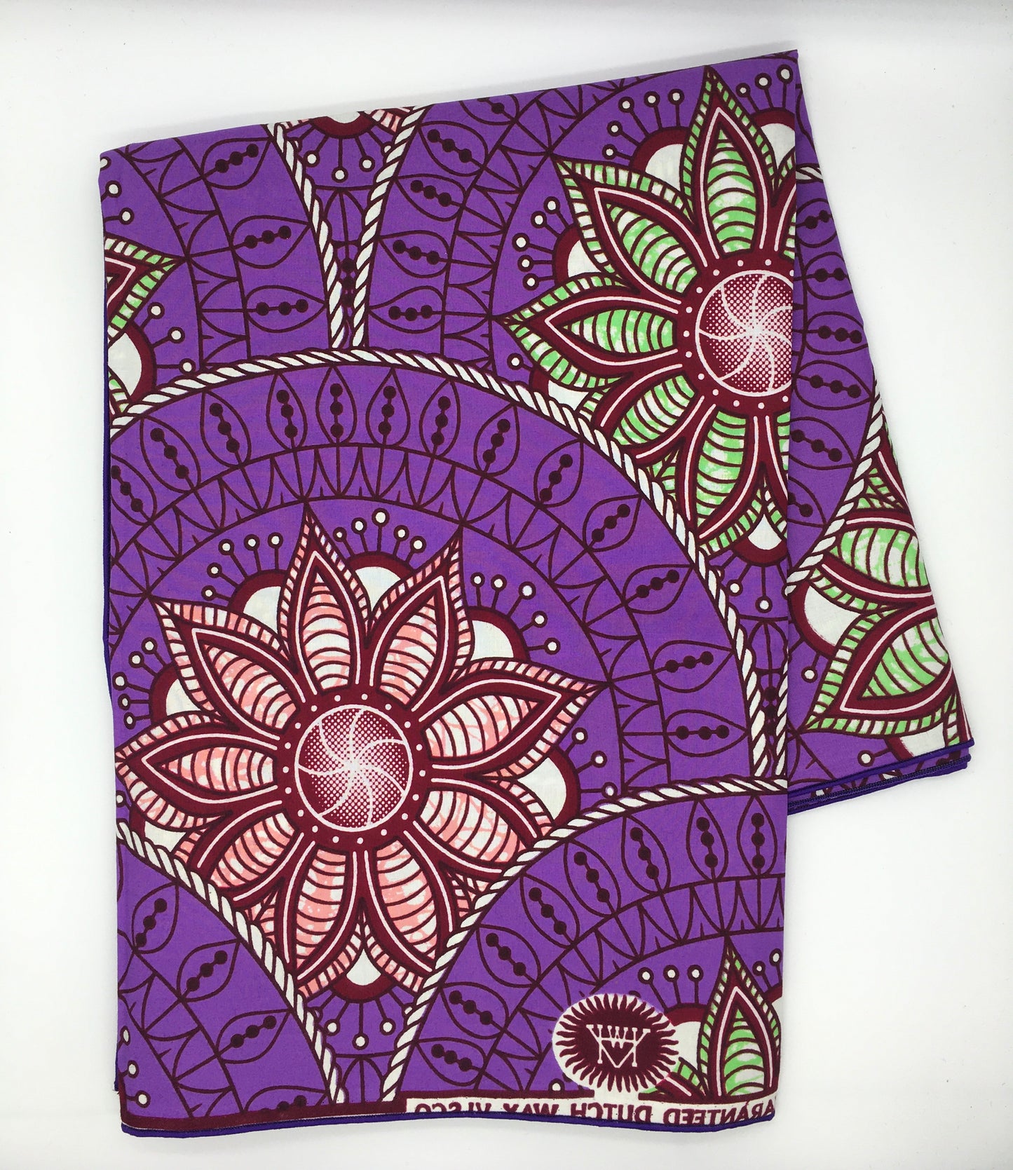 Head Wrap: Purple Flowers