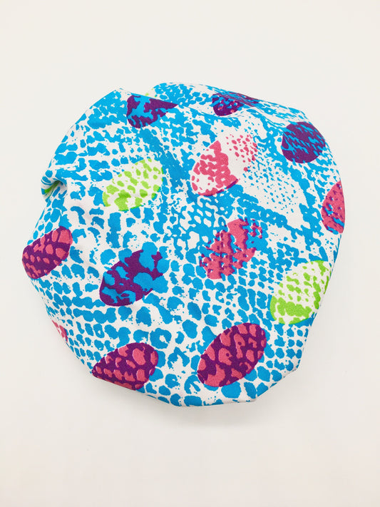 Baby Satin-Lined Bonnet: Multicolored Spots