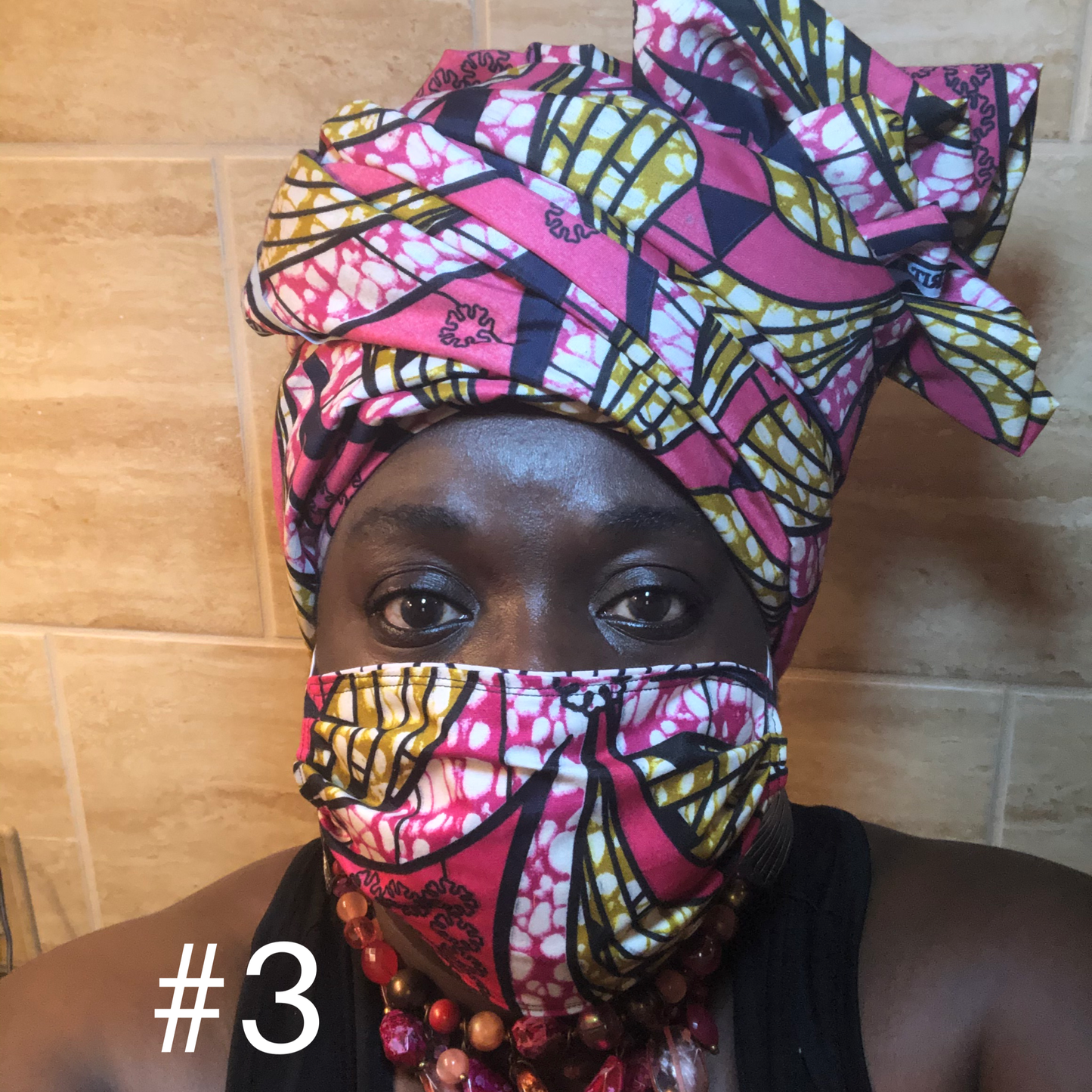 Mixed African Prints - 10 Patterns: Rectangle Adult Face Masks (One Size Fits Most; Ages 11+)