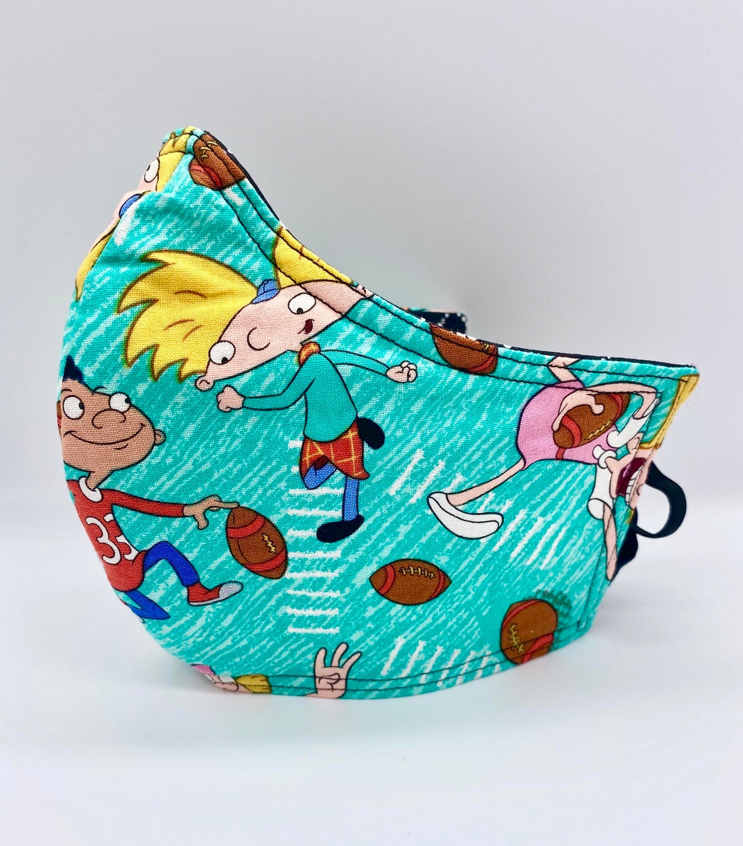 Licensed Print - Hey Arnold!: Contoured Adult Face Masks (One Size Fits Most; Ages 11+)