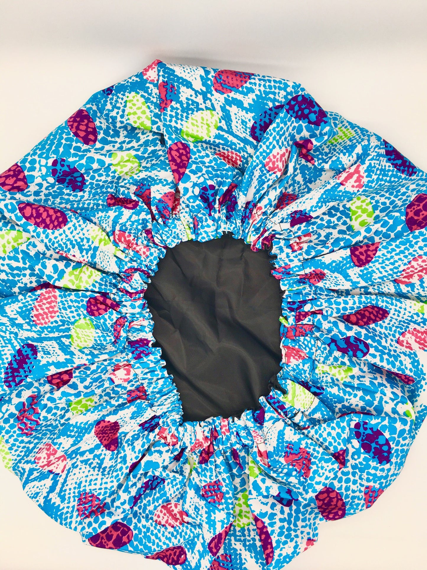 Medium Satin-Lined Bonnet: Multicolored Spots