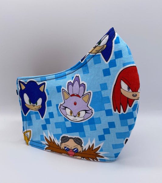 LIMITED EDITION - Sonic and Friends: Contoured Adult Face Masks (One Size Fits Most; Ages 11+)