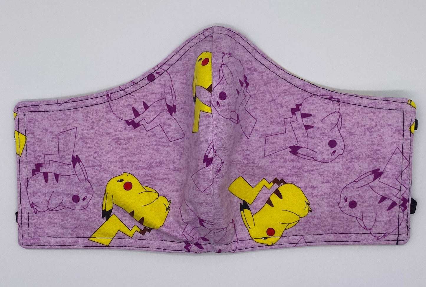 Purple Pikachu: Contoured Adult Face Masks (One Size Fits Most; Ages 11+)