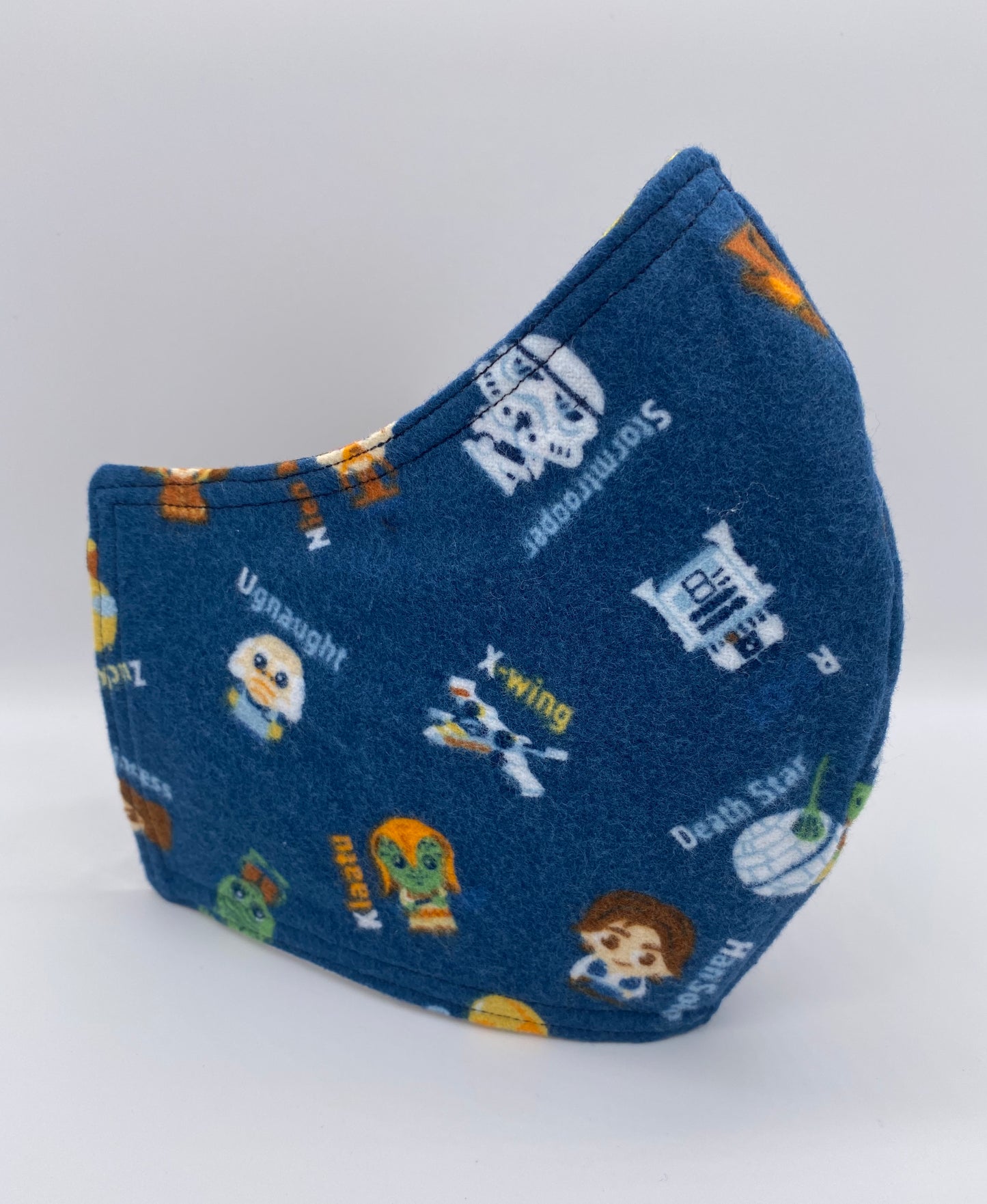 Star Wars Blue Flannel: Contoured Adult Face Masks (One Size Fits Most; Ages 11+)