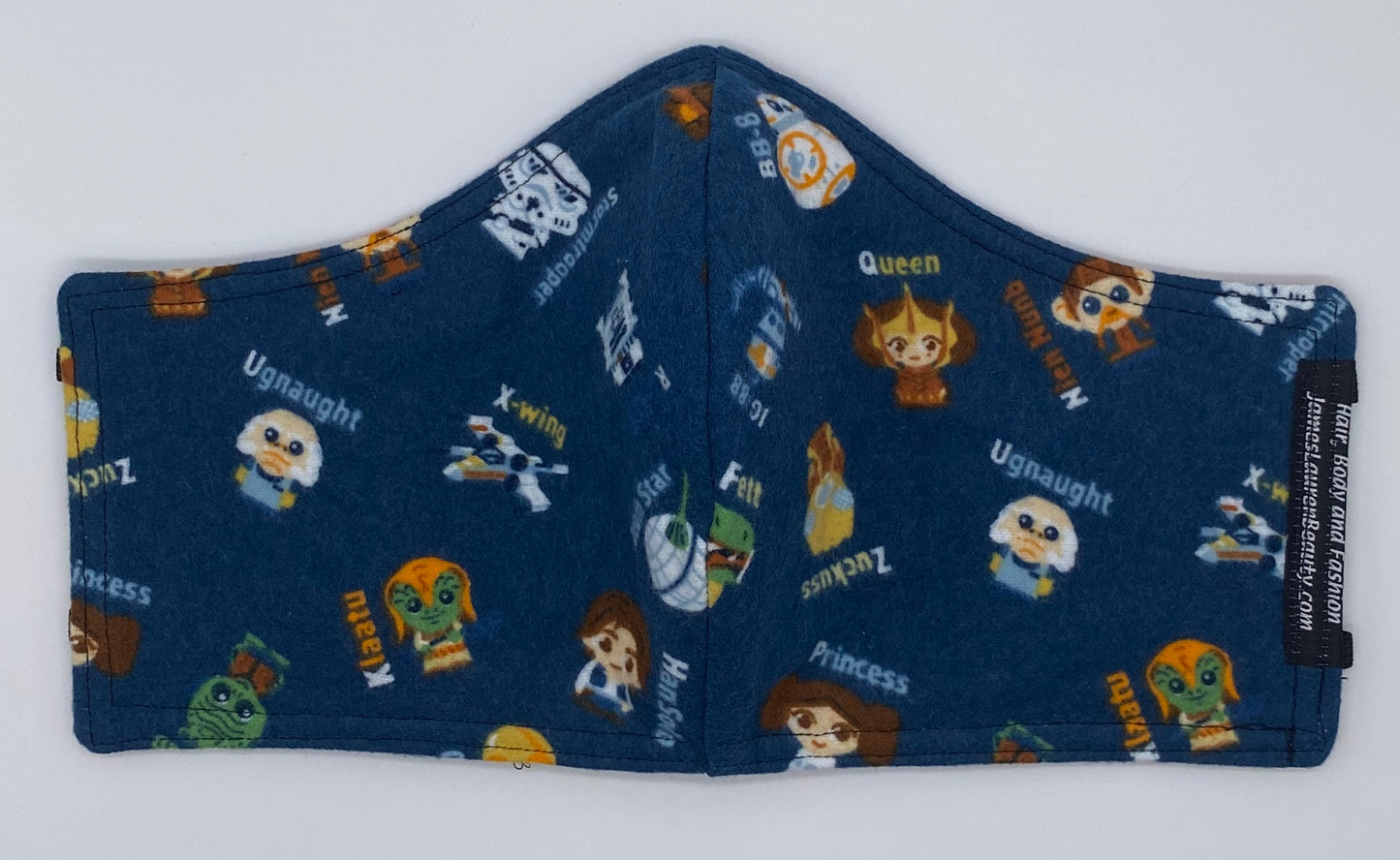Star Wars Blue Flannel: Contoured Adult Face Masks (One Size Fits Most; Ages 11+)