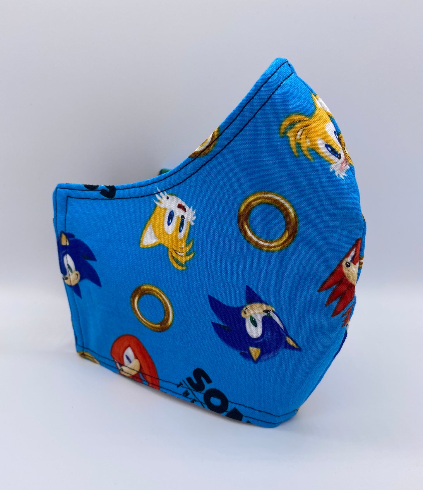 LIMITED EDITION - Sonic the Hedgehog (Blue):  Contoured Adult Face Masks (One Size Fits Most; Ages 11+)