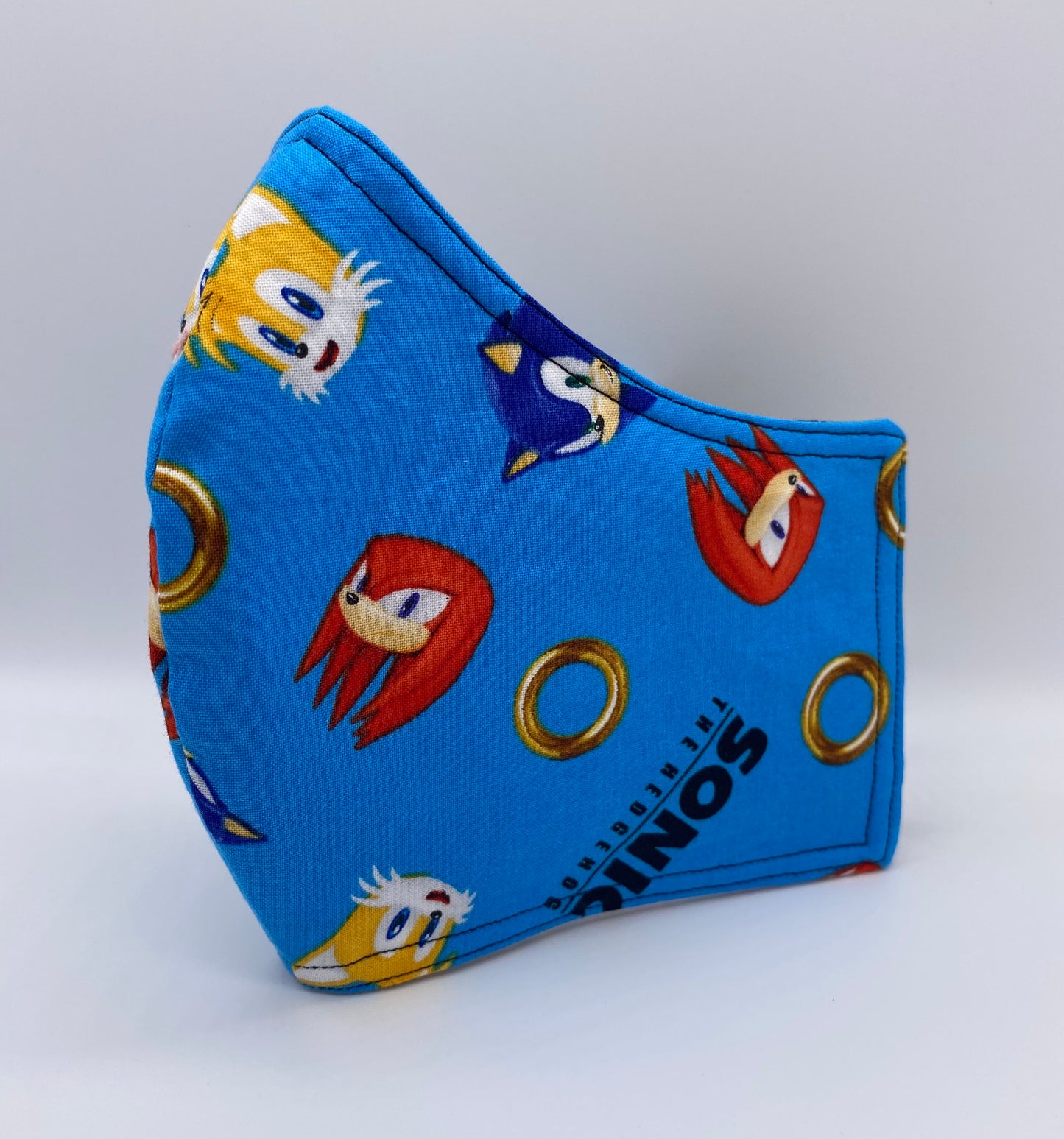 LIMITED EDITION - Sonic the Hedgehog (Blue):  Contoured Adult Face Masks (One Size Fits Most; Ages 11+)