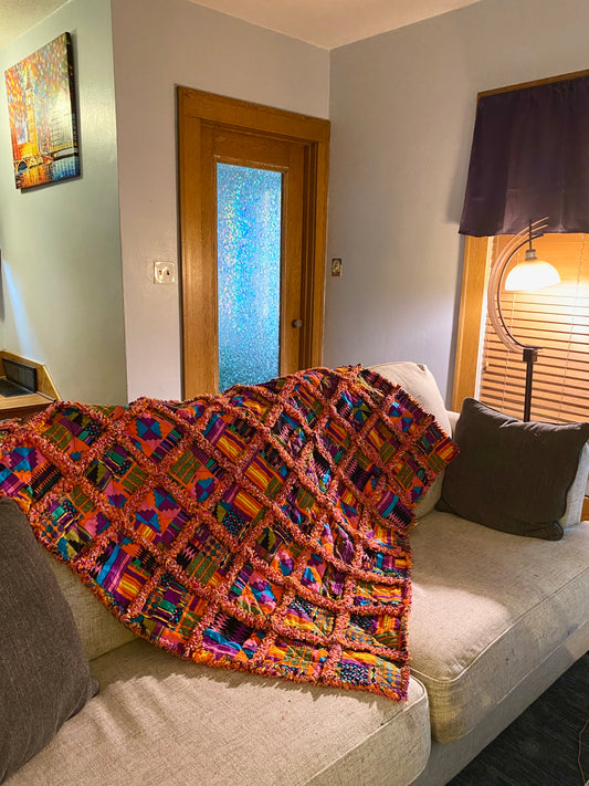 Pink African Rag Quilt