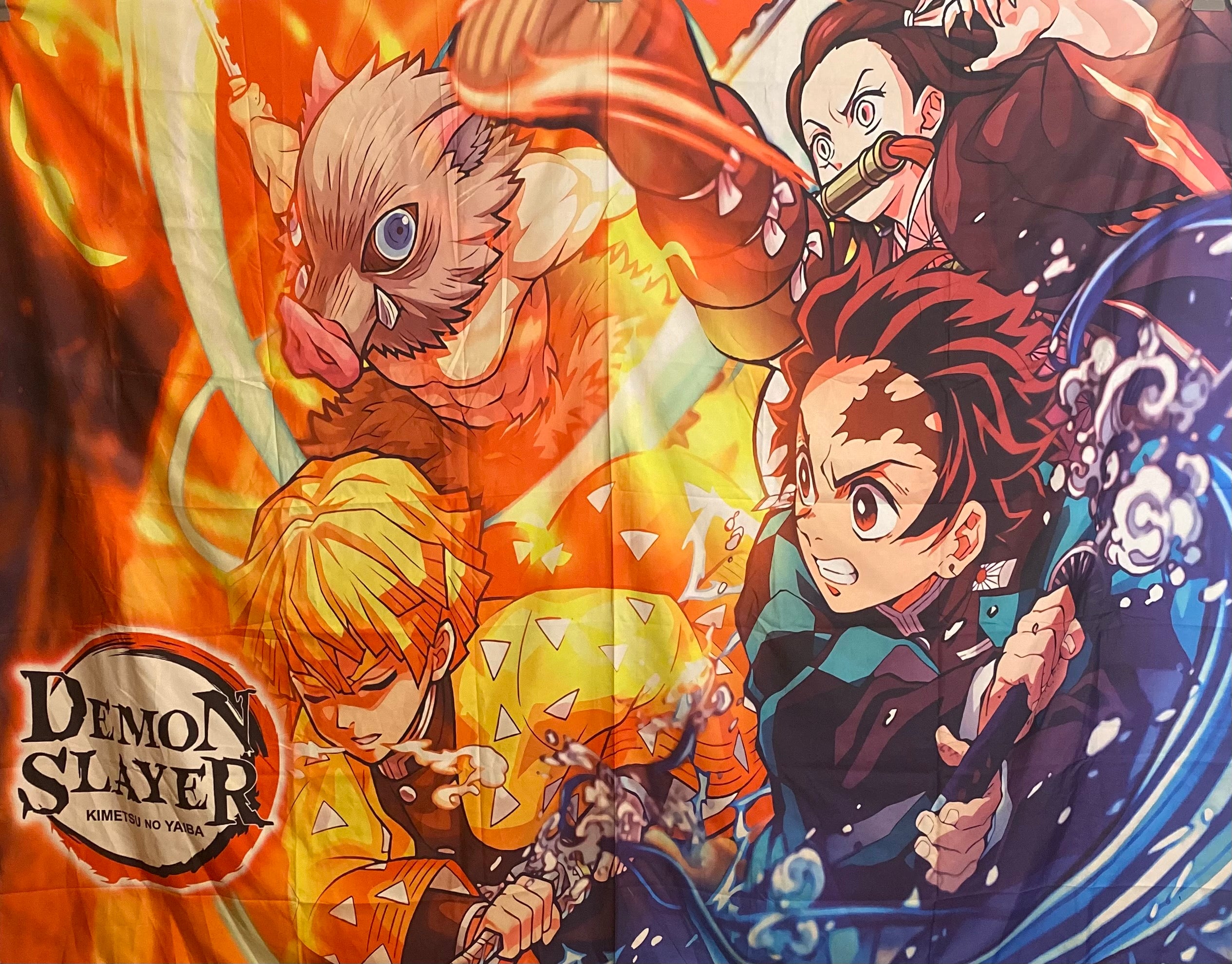Tableau Demon Slayer Duo Enflammé - Cadre Mural Design Tableau Demon Slayer Duo Enflammé - Cadre Mural Design