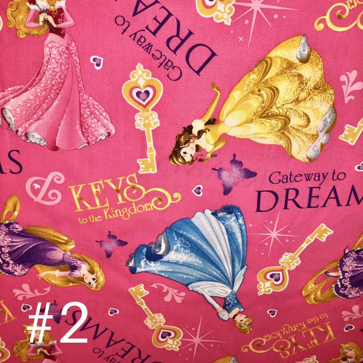 Licensed Prints - Disney Princesses (3 Patterns): Rectangle Kids Face Masks (One Size Fits Most; Ages 10 and under)